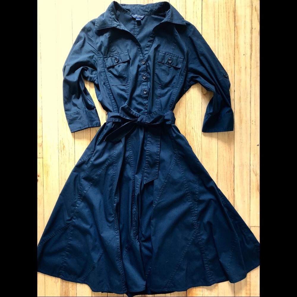 Banana Republic Black Shirt Dress, sz 6